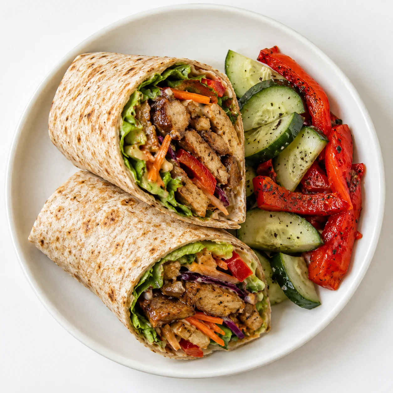 Wrap de soja con verduras